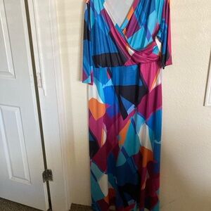 Unbranded multicolor maxi dress 2XL